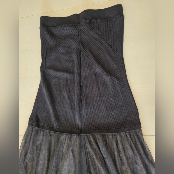 NWOT By Anthropologie Sheer Pleated Knit Midi Skirt Size M Stitch Fix Fall - Picture 14 of 14